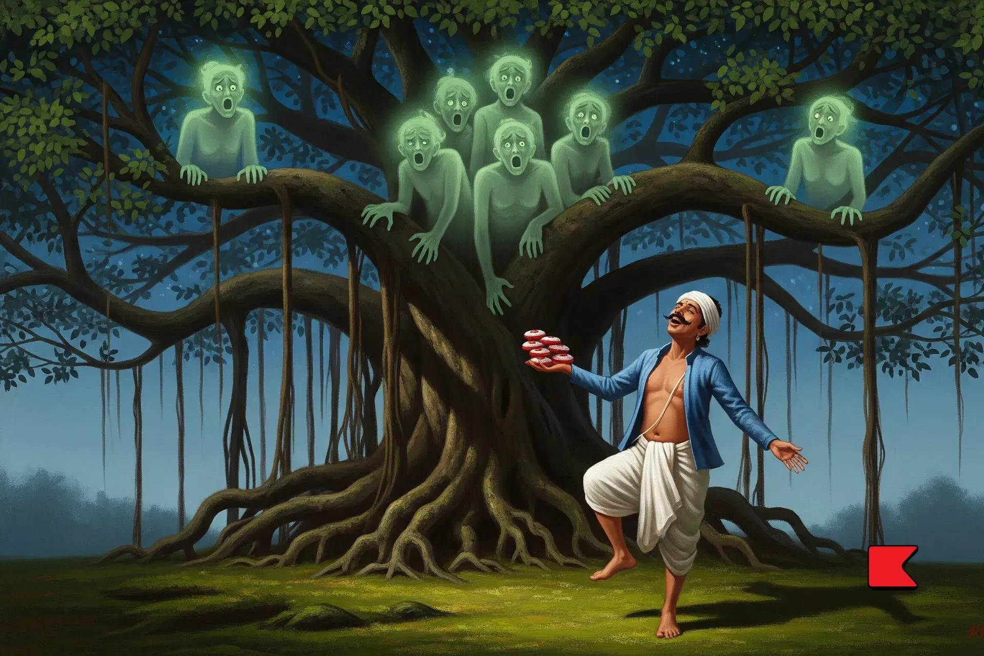 জোলা আর সাত ভূত