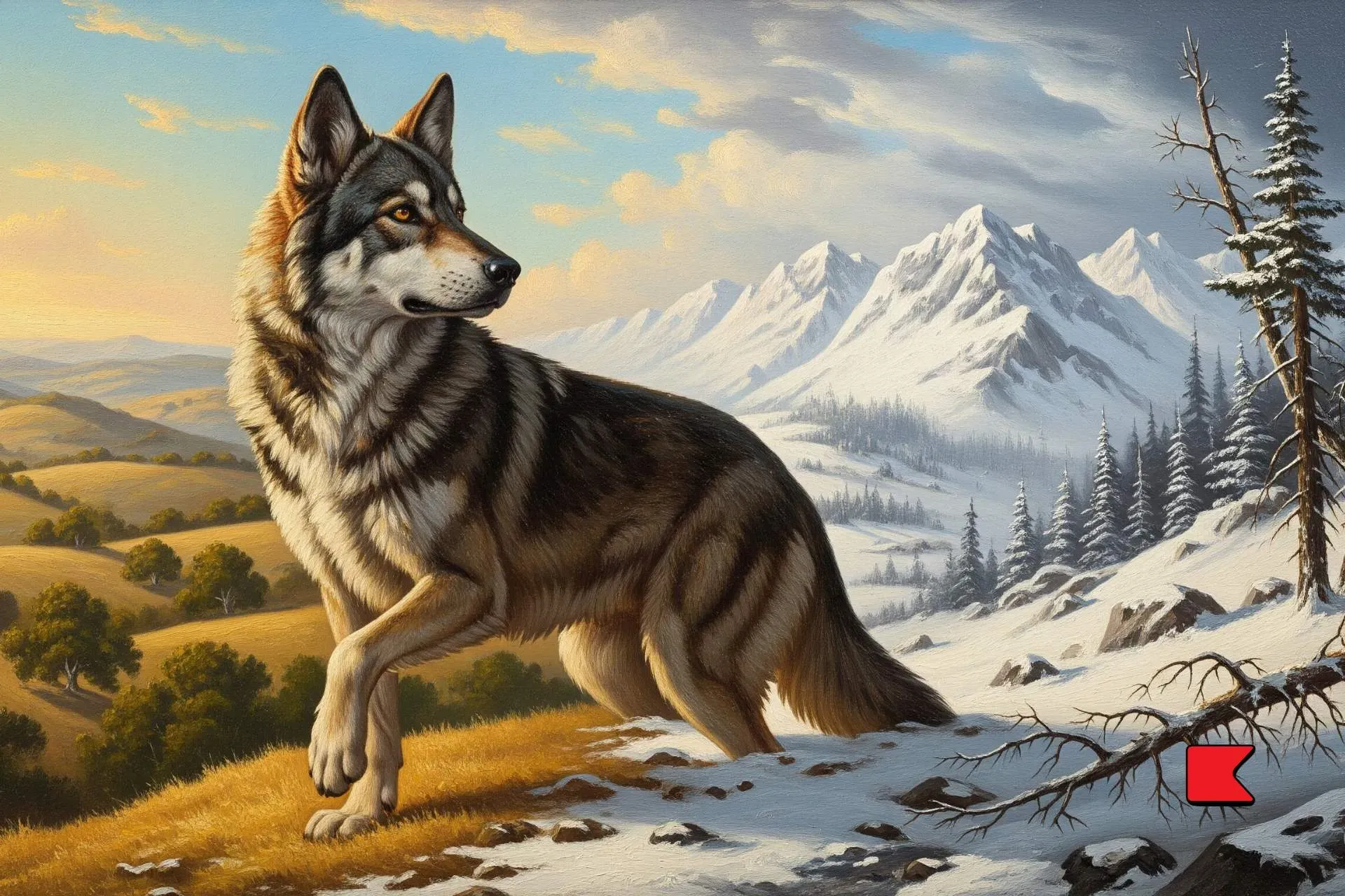 বাদামী নেকড়ে